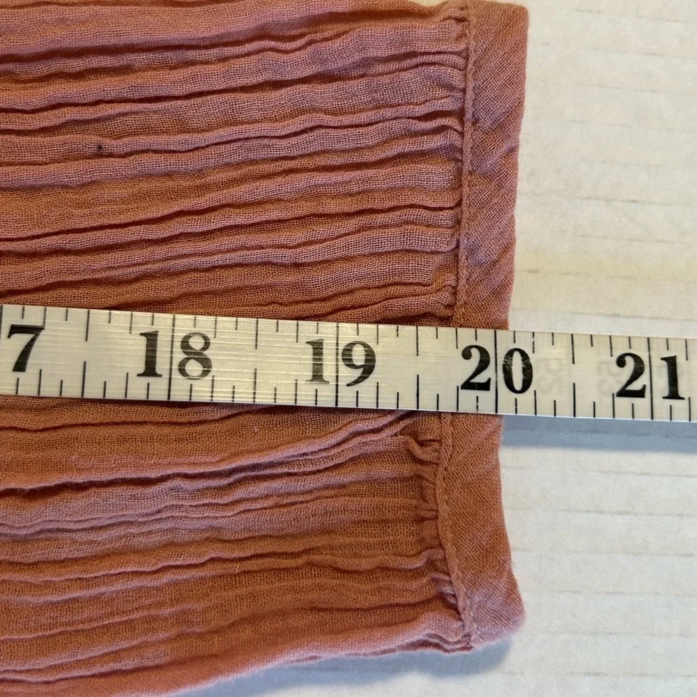 Ba&Sh Womens peasant dusty rose blouse sz 0